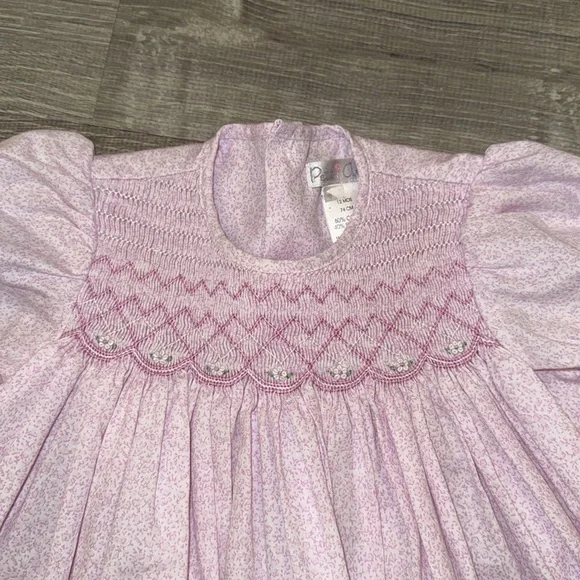 Petit Ami Pink Smocked Kids Dress - Picture 2 of 7